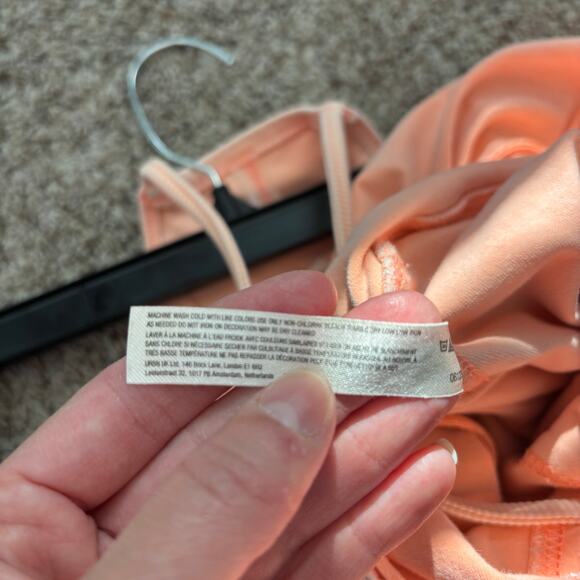 Free People Movement Hot Shot Onesie Sz L Lounge Yoga READ Melon - Picture 13 of 15